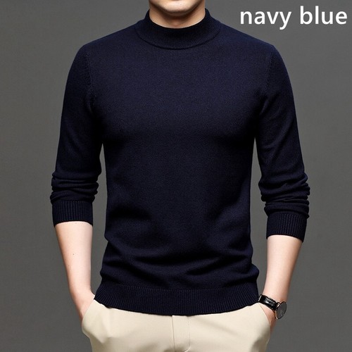 Mens faux wool jumper knitted - mens,