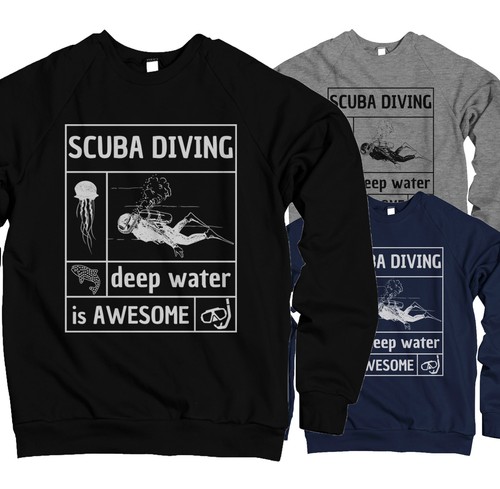 Mens pullover sweater diving - mens,