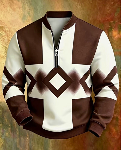 Mens jumper size brown white - mens,