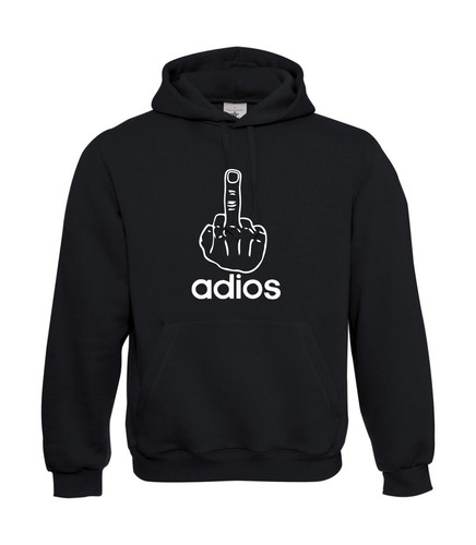 Mens hoodie hoody - adios, up
