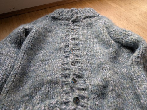 Mohair chunky cardigan marl - mohair,