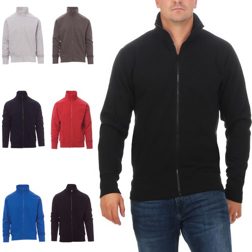 Herren sweatjacke ohne kapuze - ohne,