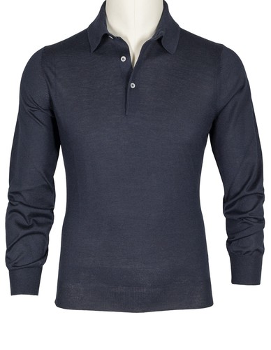 Sobs dark blue cashmere silk - ,